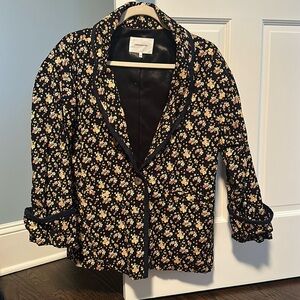 Emerson Fry corduroy floral blazer size XS.
